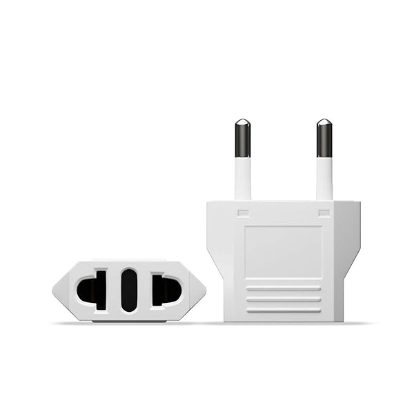 Unidapt European Plug Adapter 8 Pack Type C Travel Power Plugs for EU Asia Socket 110V to 220V Wall Outlet White - Image 4