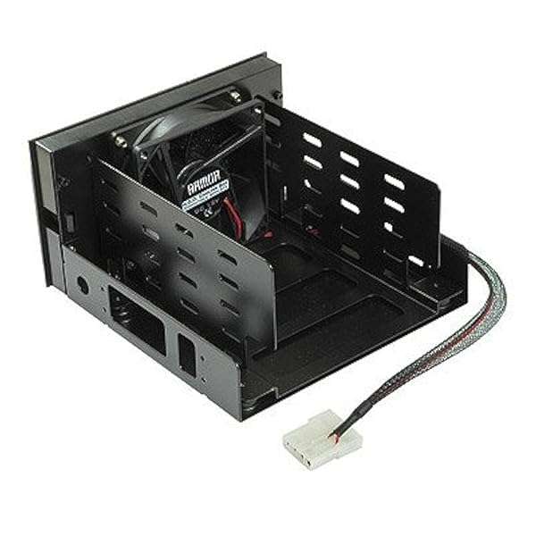 Evercool "EverCool Dual 5.25" to Triple 3.5" HDD Cooling Box - Enhance Your Drive Bay Cooling"