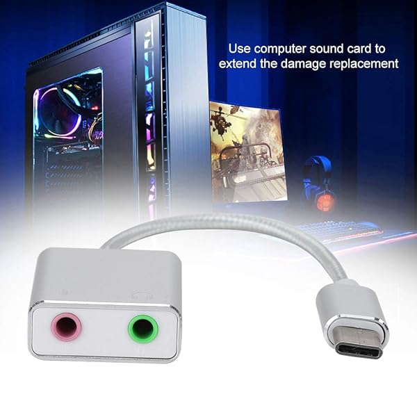 Aluminum Alloy Type C External Sound Card: 3.5mm Audio Adapter for Mobile & PC Live Recording - Image 8