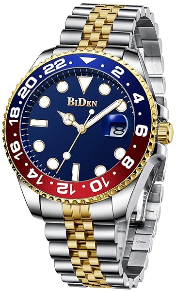 FANMIS FANMIS Men's Luxury Blue Analog Quartz Watch - Waterproof Stainless Steel, Luminous Calendar Feature