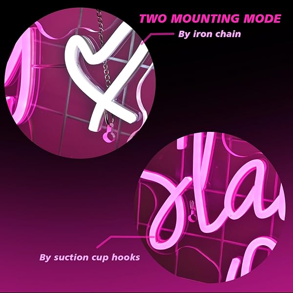 Slay Queen Neon Sign Pink White LED Light for Bedroom Wall Decor Preppy Girl Aesthetic Dorm Y2K Party Gifts - Image 9