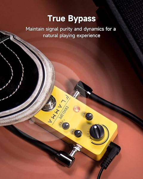 FLAMMA FC11 Auto Wah Pedal: True Bypass Envelope Filter for Guitar & Bass Effects - Image 9