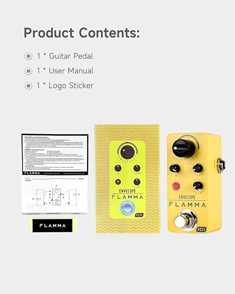 FLAMMA FC11 Auto Wah Pedal: True Bypass Envelope Filter for Guitar & Bass Effects - Image 10
