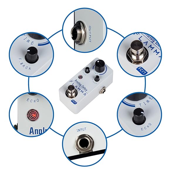 FLAMMA FC17 Analog Delay Pedal: Vintage Effects for Electric Guitar | True Bypass - Image 7