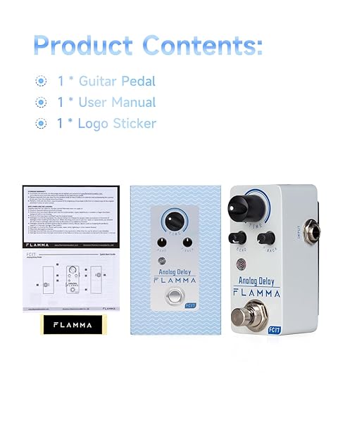 FLAMMA FC17 Analog Delay Pedal: Vintage Effects for Electric Guitar | True Bypass - Image 9