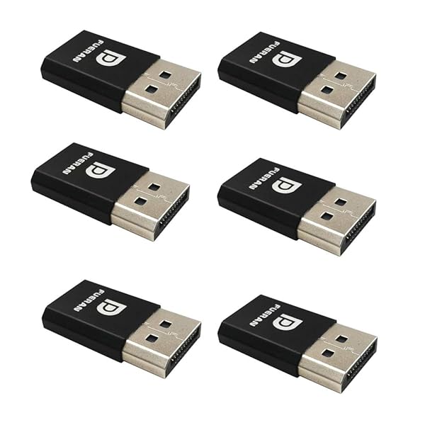 FUERAN DP Display Emulator: 2K & 4K EDID Dummy Plug for Headless Setup - 2560x1600@30Hz & 4096x2160@60Hz Compatible