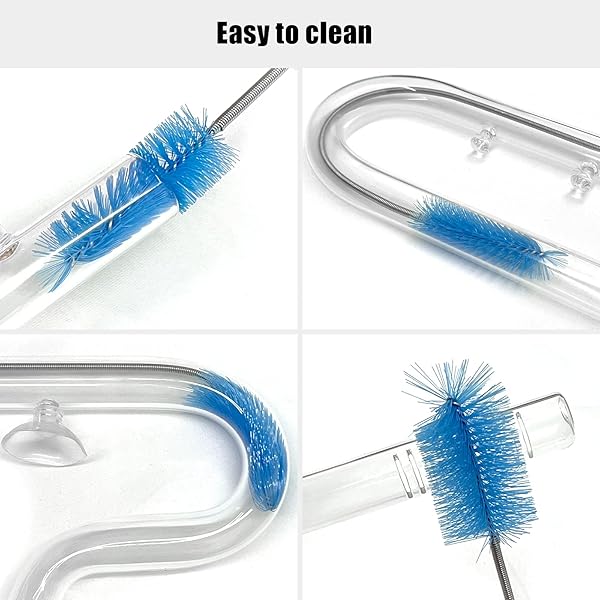 FZONE Aquatic Glass Lily Pipe Outflow Suction for Aquarium Plant and Marine Filter 1/2 inch Tubing - Image 3