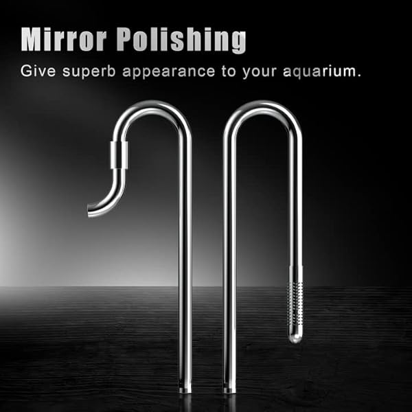 FZONE Stainless Steel Lily Pipe Set for 16/22mm Filter Hoses Perfect for Aquarium Plant Tanks with Acrylic Pipe Fixer - Image 5