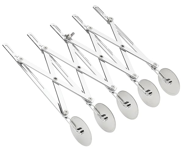 Fantes Expandable 5-Wheel Stainless Steel Dough Cutter - Italian Market Original Since 1906
