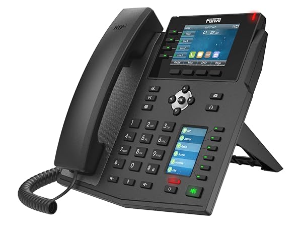 Fanvil X5U High-End VoIP Phone with 3.5 Inch Color Display and 16 SIP Lines for Enhanced Communication and Connectivity - Image 4