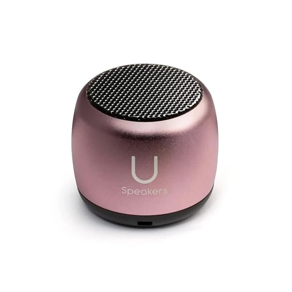 Fashionit Fashionit U Micro Speaker: Tiny Bluetooth 5.0 Speaker with Mic & Remote - Perfect for Home & Parties in Pink!