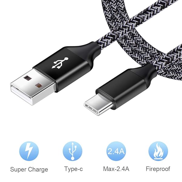 Fast Charger Type C Block USB Wall Plug and Car Adapter with 3FT and 6FT Charging Cables for Samsung Galaxy S25 S24 S23 S22 S21 A10e A11 A12 A13 A21 - Image 4