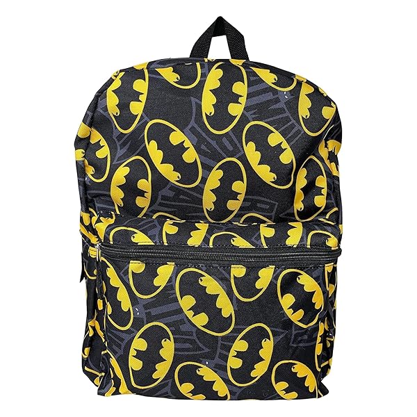 Fast Forward Fast Forward Batman 16-Inch All Over Print Backpack - Stylish & Durable for Kids