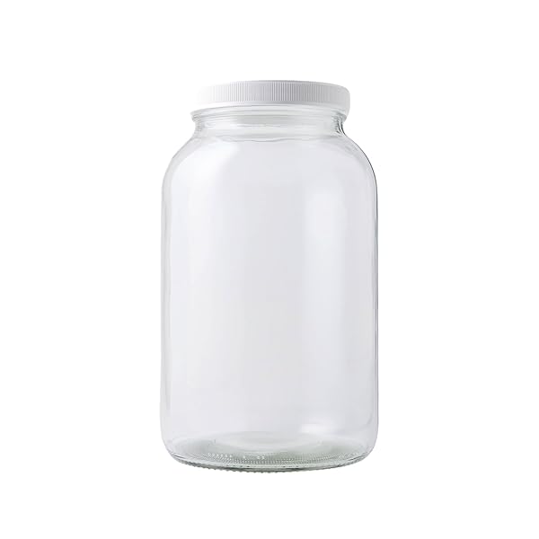 FastRack FastRack 1-Gallon Wide Mouth Mason Jar - Clear, Durable & Versatile Storage Solution