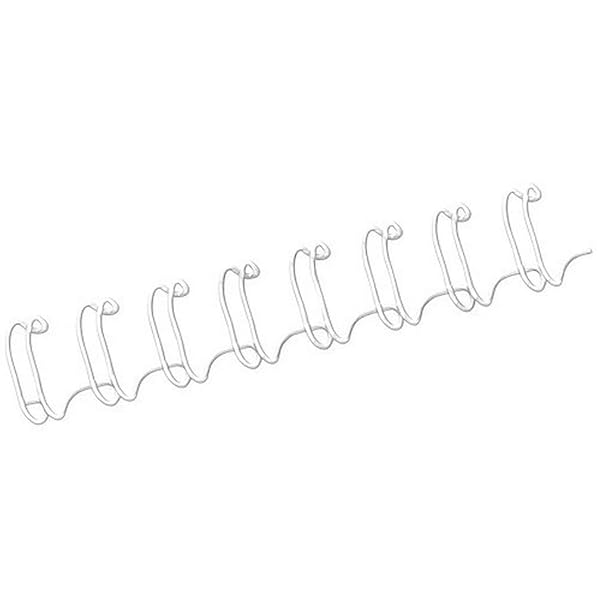 Fellowes 8mm White Wire Binding Combs - 100 Pack for Professional Document Binding