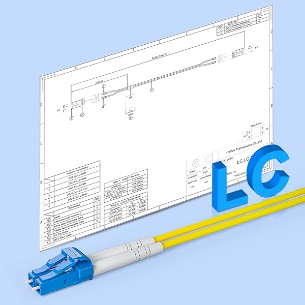 10Gtek Fiber Patch Cable LC to LC OS2 10Gb Singlemode Jumper Duplex 9/125 LSZH Fiber Optic Cord Yellow 2 Meter 6.6 Feet - Image 6