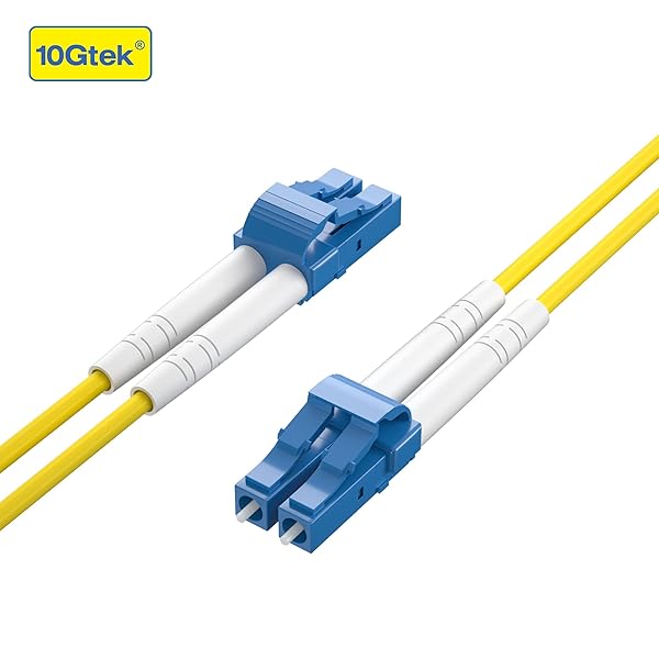 10Gtek Fiber Patch Cable LC to LC OS2 10Gb Singlemode Jumper 30 Meter Yellow LSZH Fiber Optic Cord for SFP Transceiver - Image 4