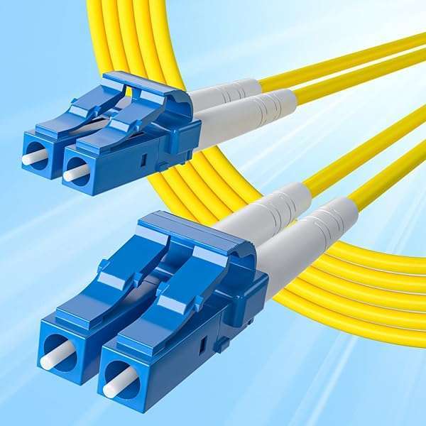 10Gb Singlemode Fiber Patch Cable 2M Duplex LSZH - Yellow 4-Pack for SFP Transceiver | High-Speed 9/125 Jumper - Image 2