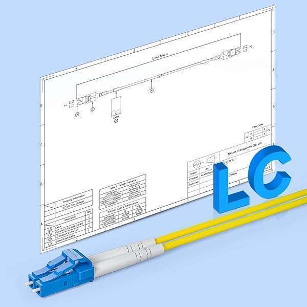 LC to LC OS2 10Gb Singlemode Fiber Patch Cable 30M - Duplex 9/125 LSZH, Yellow, 2-Pack for SFP Transceiver - Image 6