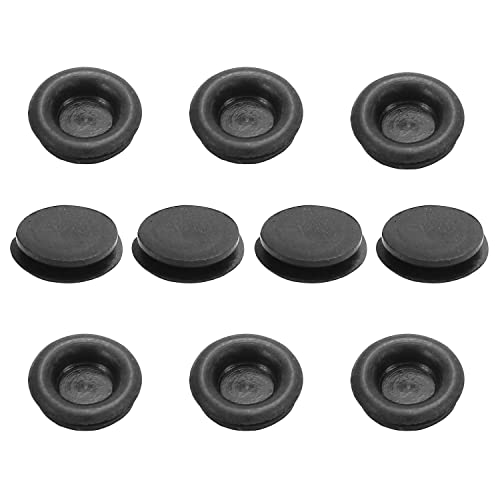 Fielect 10Pcs 14mm Rubber Grommets for Wiring Eyelet Ring Gasket Electric Cable Protector Black