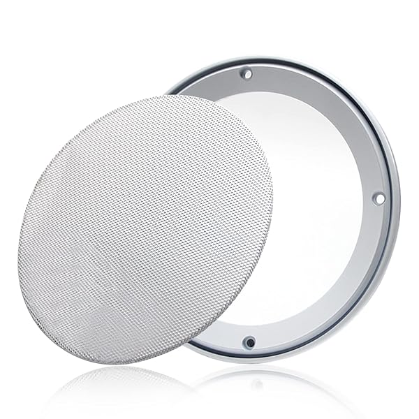 Fielect 5 Inch Speaker Grill Cover Mesh Decorative Circle Woofer Guard Protector with Screws White Audio Accessories 2 Pcs - Image 4