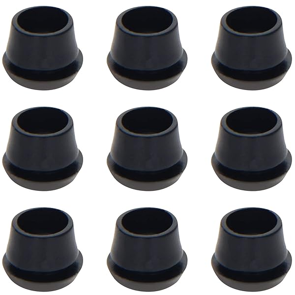 Fielect 200Pcs Rubber Grommets 7mm Inner Diameter Oil Resistant for Wiring and Cable Black