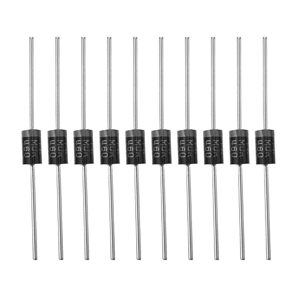 Fielect 20Pcs MUR460 Rectifier Diode 4A 600V Axial Electronic Silicon Diodes for Reliable Circuit Performance