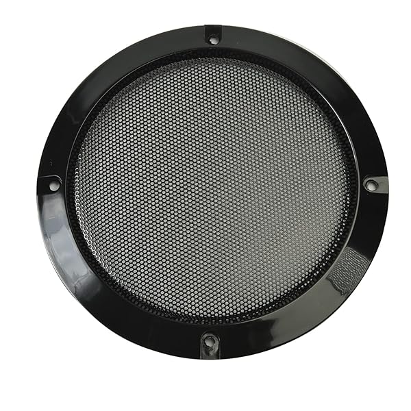 Fielect 5 Inch Speaker Grill Cover Mesh Decorative Subwoofer Guard Black Metal Trim with Screws Audio Accessories 2 Pack - Image 5