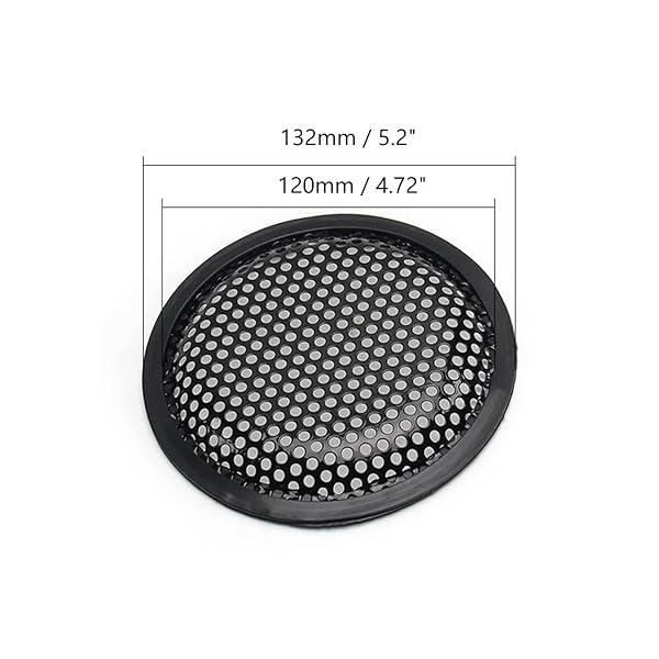 Fielect 4Pcs 5 Inch Speaker Grill Cover Mesh Decorative Woofer Guard Protector Audio Accessories Black - Image 3