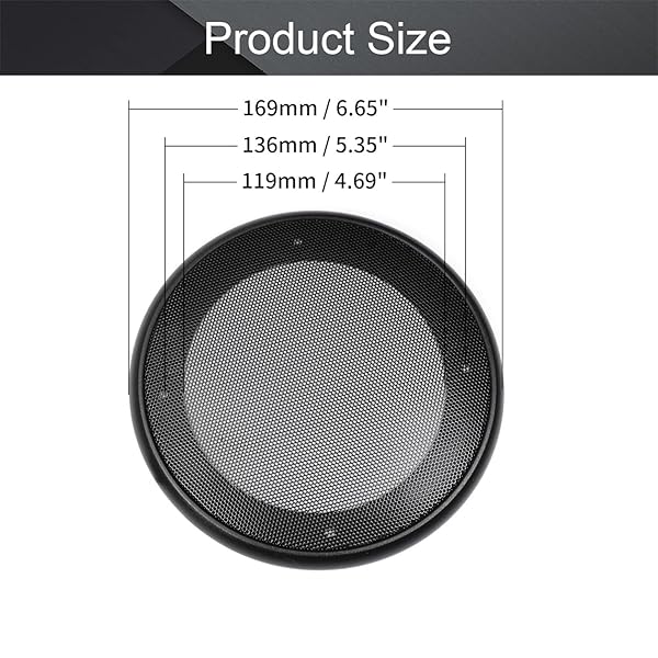 Fielect 4Pcs 5inch Speaker Grill Cover Mesh Decorative Woofer Guard Protector Black Cloth with Screws Audio Accessories - Image 3