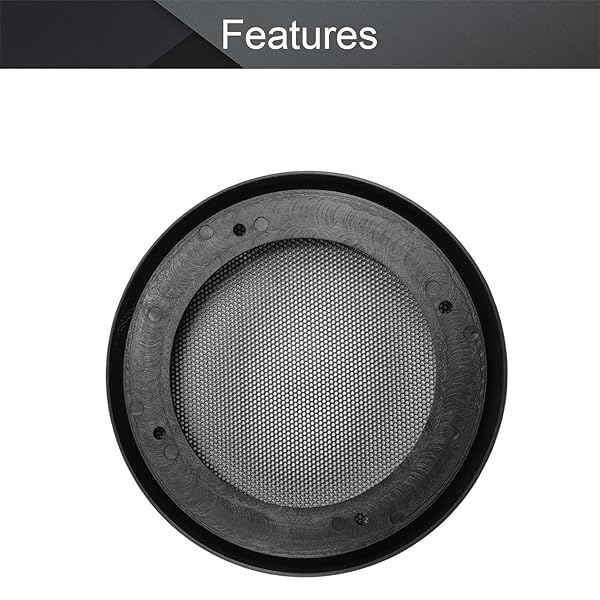 Fielect 4inch Speaker Grill Cover Mesh Decorative Woofer Guard Protector Black Cloth with Screws Audio Accessories - Image 4