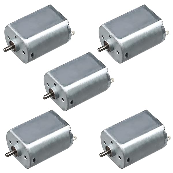 Fielect Fielect 5Pcs DC Motor 3-12V 9000RPM Mini Electric Motor for RC Boat Airplane Toys and DIY Hobbies