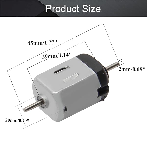Fielect 5Pcs 3V 11000RPM Micro Motors for RC Boats, Airplanes & DIY Projects - High-Speed Mini Electric Motors - Image 4
