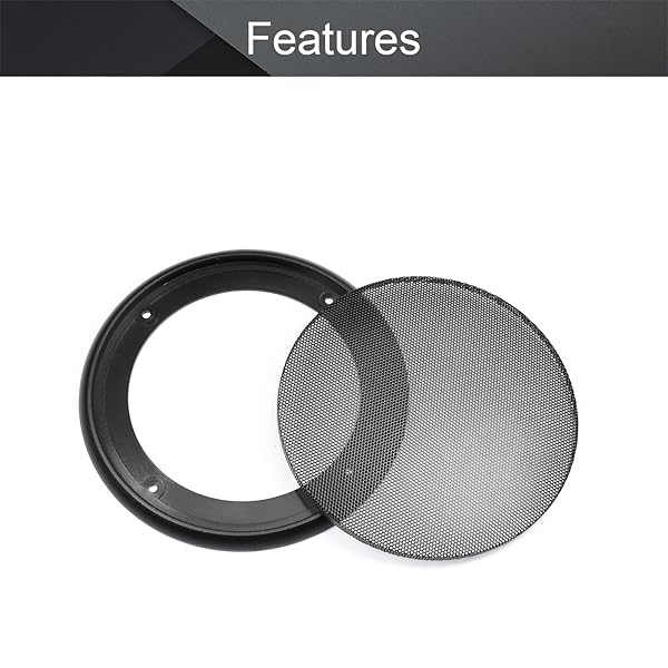Fielect 5 Inch Speaker Grill Cover Mesh Decorative Woofer Guard Protector Black Cloth with Screws Audio Accessories - Image 4