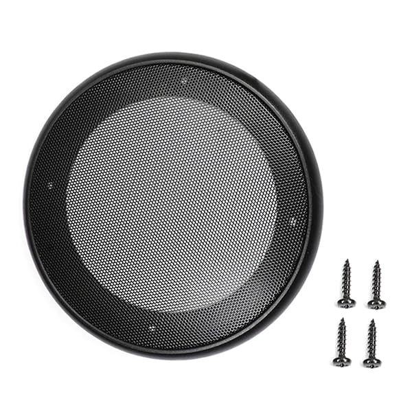 Fielect 5 Inch Speaker Grill Cover Mesh Decorative Woofer Guard Protector Black Cloth with Screws Audio Accessories - Image 2