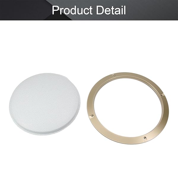 Fielect 8 Inch Gold Speaker Grill Cover Mesh Decorative Circle Woofer Guard Protector with Screws Audio Accessories - Image 5