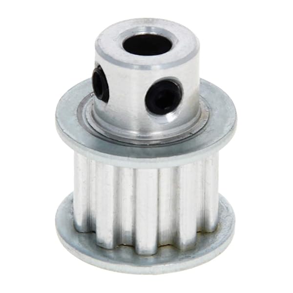 Fielect Aluminium Alloy XL Timing Belt Pulley 10 Teeth 5mm Inner Bore for 3D Printer CNC Silver Tone 1 Piece
