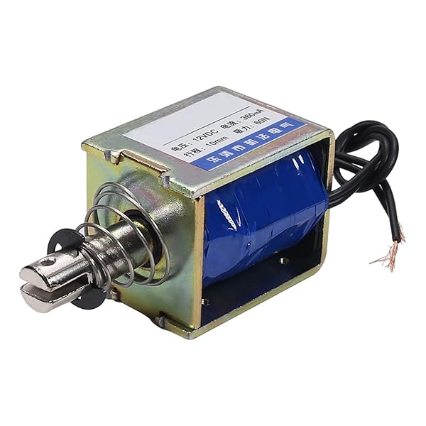 Fielect DC 12V 0.36A 60N Pull Type Solenoid Electromagnet 10mm Stroke Linear Motion JF-1250-12V