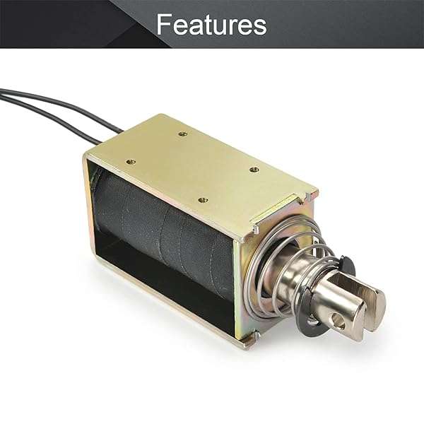 Fielect DC 12V 0.5A Solenoid Electromagnet - 10mm Stroke Push Pull Linear Motion JF-1264B-12V - Image 5
