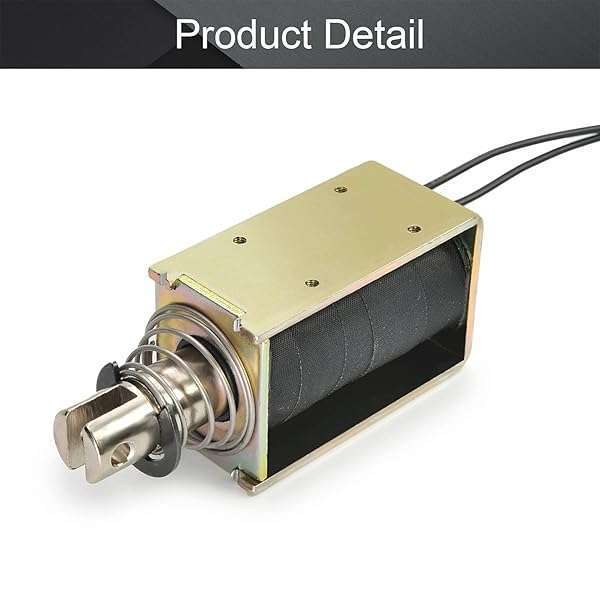 Fielect DC 12V 0.5A Solenoid Electromagnet - 10mm Stroke Push Pull Linear Motion JF-1264B-12V - Image 6