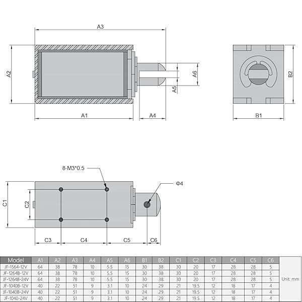 Fielect DC 12V 0.5A Solenoid Electromagnet - 10mm Stroke Push Pull Linear Motion JF-1264B-12V - Image 7