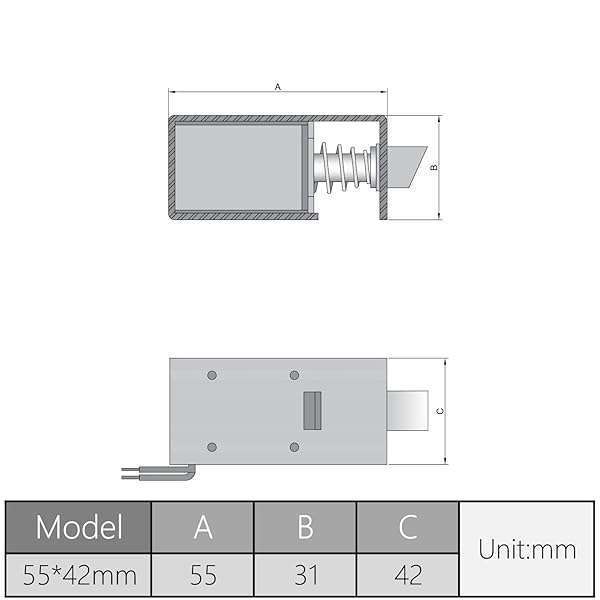 Fielect DC 12V 1A 25N Pull Type Solenoid Electromagnet - 10mm Stroke Linear Motion JF-S1040DL - Image 7