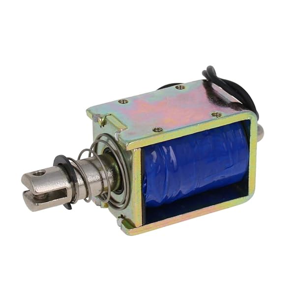 Fielect DC 12V 25N Push Pull Solenoid Electromagnet 10mm Stroke Open Frame Linear Motion JF-1040B-12V