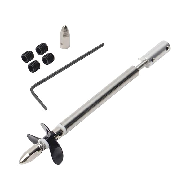 Fielect Fielect Drive Shaft with Propeller and Universal Joint for RC Boat 130mm Shaft 80mm Sleeve 36mm Propeller Compatible with 4mm Motor Shaft