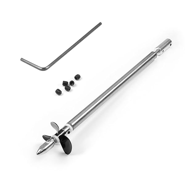 Fielect Fielect Drive Shaft with Propeller and Universal Joint for RC Boat 200mm Shaft 150mm Sleeve 36mm Propeller Compatible with 2mm Motor Shaft