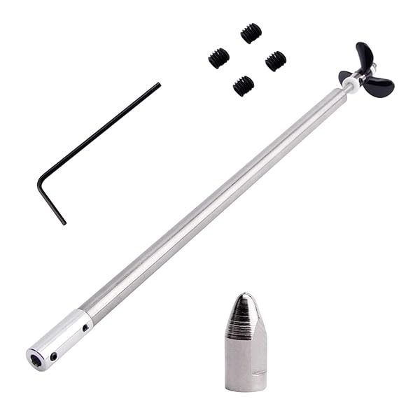 Fielect Fielect Drive Shaft with Propeller and Universal Joint for RC Boat 200mm Shaft 150mm Sleeve 36mm Propeller Compatible with 3mm Motor Shaft
