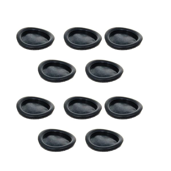 Fielect Rubber Grommet 10Pcs 60mm Oil Resistant Mounting Grommets for Wiring Cable Black