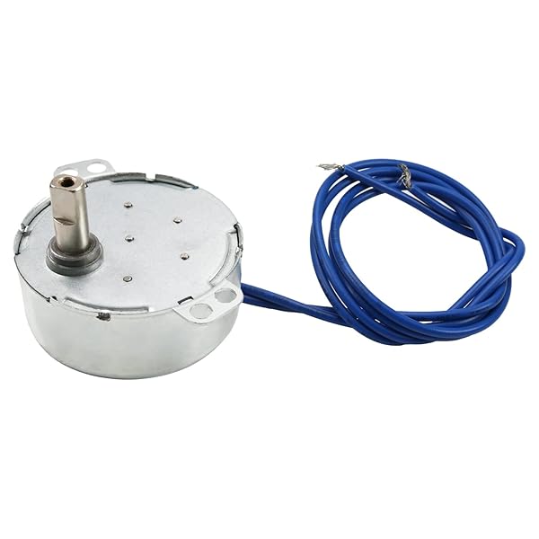 Fielect Synchronous Motor AC 110V 15-18RPM Turntable Motor CW Direction 4W TYC-50 Double Flat Tapping Shaft for Efficient Performance