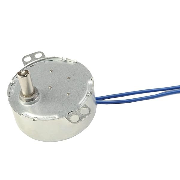 Fielect Synchronous Motor AC 110V 5-6RPM Turntable Motor CW CCW Direction 4W TYC-50 D Shaft for Efficient Performance