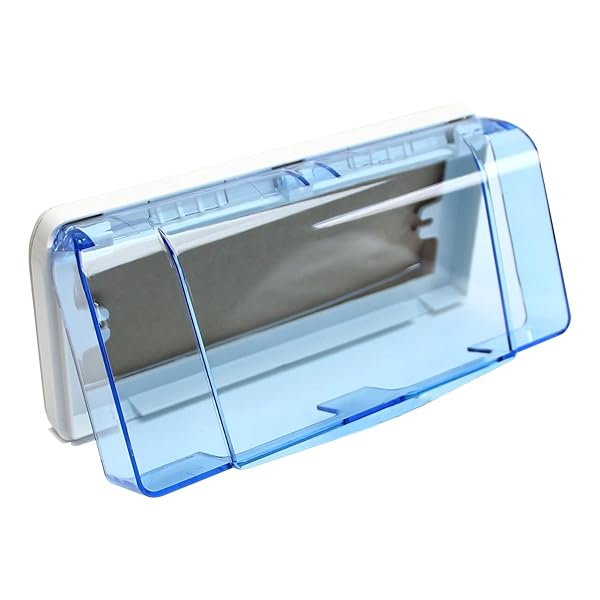 Fielect Weatherproof Outlet Cover Blue Electrical Protector for Retrofit Siding Construction Type 1 Pcs